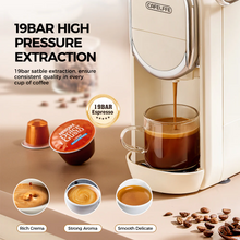 Load image into Gallery viewer, 3 in 1 Semi-automatic Capsule Coffee Machine CAFELIFE