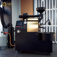 Загрузить изображение в средство просмотра галереи, Commercial  3kg Cast Iron Drum Coffee Roaster Gas with LED Display