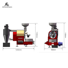 Load image into Gallery viewer, DY-1kg Electric/Gas Coffee Roaster Yoshan with 1 Year Warranty