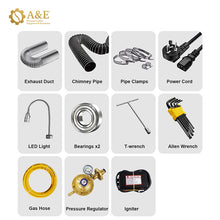 Load image into Gallery viewer, 800g Home/Sample Cast Iron Drum Coffee Roaster Gas/Electric