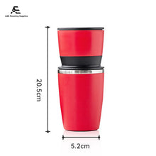 Load image into Gallery viewer, 2 in 1 Travel Coffee Maker Manual Coffee Grinder