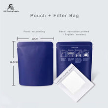 Load image into Gallery viewer, White Kraft Paper Pure Aluminum Drip Coffee Pouch 100pcs in a Pack