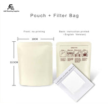 Load image into Gallery viewer, White Kraft Paper Pure Aluminum Drip Coffee Pouch 100pcs in a Pack