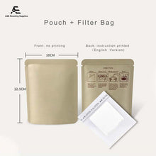 Load image into Gallery viewer, White Kraft Paper Pure Aluminum Drip Coffee Pouch 100pcs in a Pack