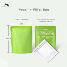 Load image into Gallery viewer, White Kraft Paper Pure Aluminum Drip Coffee Pouch 100pcs in a Pack