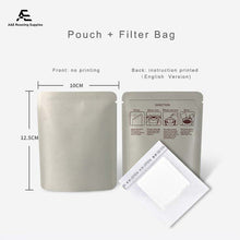 Load image into Gallery viewer, White Kraft Paper Pure Aluminum Drip Coffee Pouch 100pcs in a Pack