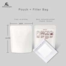 Load image into Gallery viewer, White Kraft Paper Pure Aluminum Drip Coffee Pouch 100pcs in a Pack