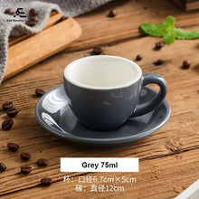 Carica l'immagine nel visualizzatore di Gallery, 75ml Ceramic Coffee Cup with Saucer