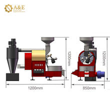 Load image into Gallery viewer, DY-2kg Electric/Gas Coffee Roaster Yoshan with 1 Year Warranty