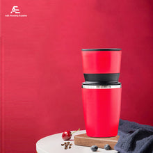Load image into Gallery viewer, 2 in 1 Travel Coffee Maker Manual Coffee Grinder