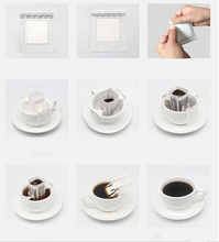 Load image into Gallery viewer, Portable Drip Coffee Filter Bag with Hanging Ear 100pcs in a Pack