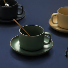 Load image into Gallery viewer, Nordic Style Ceramic Cup with Plate and Spoon