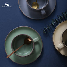 Load image into Gallery viewer, Nordic Style Ceramic Cup with Plate and Spoon
