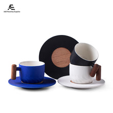 Load image into Gallery viewer, Mufeng Ceramic Mug 130ml with Wood Holder