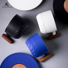 Load image into Gallery viewer, Mufeng Ceramic Mug 130ml with Wood Holder