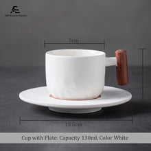 Load image into Gallery viewer, Mufeng Ceramic Mug 130ml with Wood Holder
