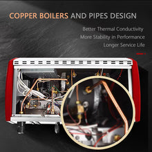 Load image into Gallery viewer, CRM3201 Commercial Espresso Coffee Machine with Two Extraction Heads Gemilai