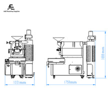 Load image into Gallery viewer, SD-3kg Commercial Cast Iron Drum Coffee Roaster Gas/Electric Yoshan