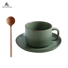 Load image into Gallery viewer, Nordic Style Ceramic Cup with Plate and Spoon