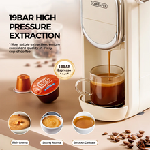 Load image into Gallery viewer, 3 in 1 Semi-automatic Capsule Coffee Machine CAFELIFE
