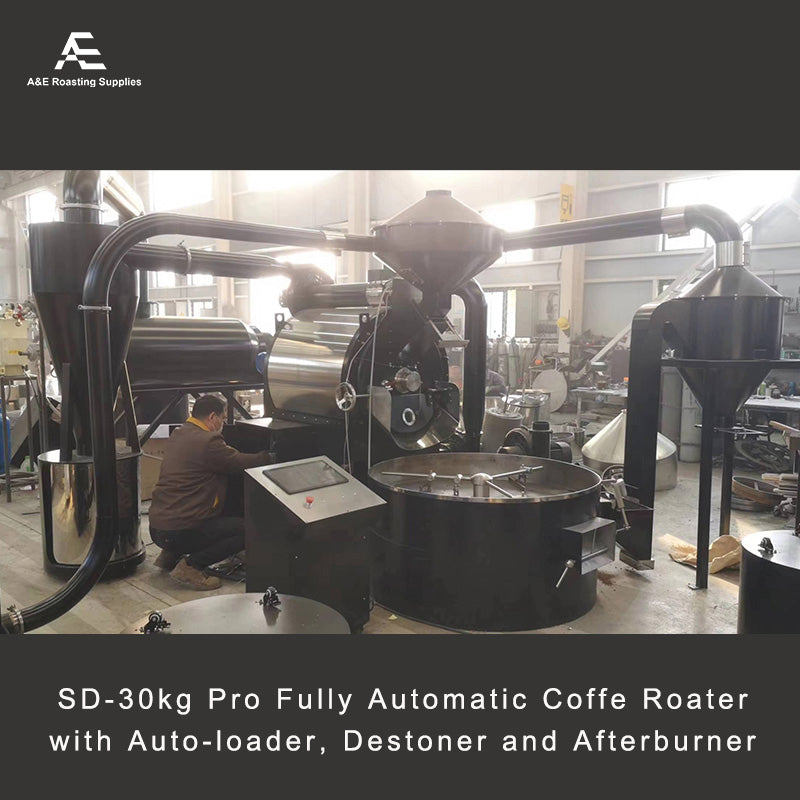 SD-30kg Pro Fully Automatic Coffee Roaster Full Set