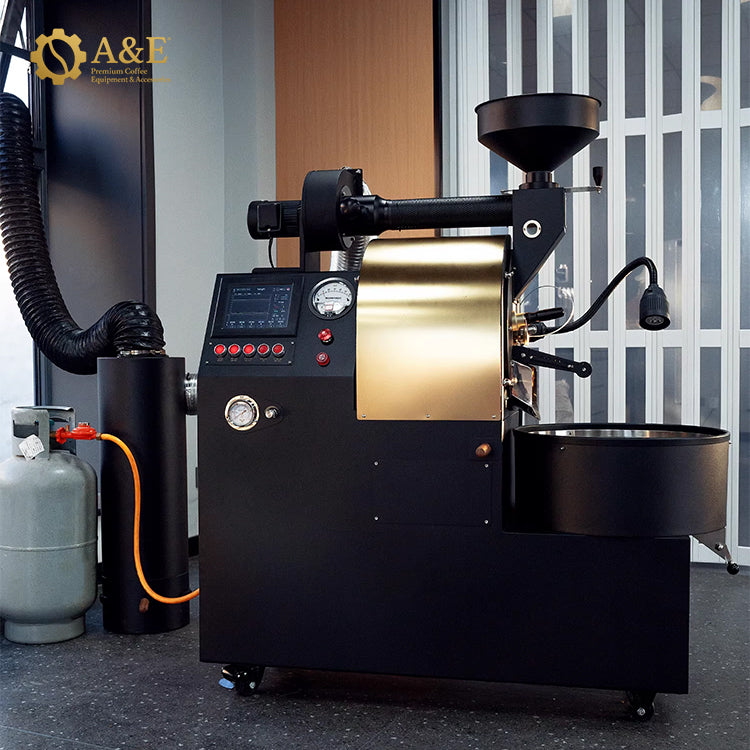 Commercial  3kg Cast Iron Drum Coffee Roaster Gas with LED Display