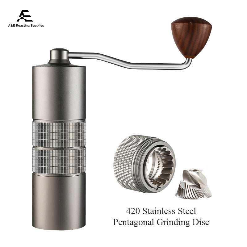 R09 Manual Coffee Grinder with Stainless Steel Grinding Disc