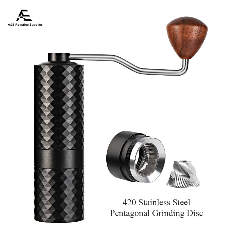 R10 Manual Coffee Grinder with Stainless Steel Grinding Disc