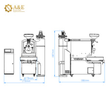 Load image into Gallery viewer, Yoshan YS-6kg Cast Iron Drum Coffee Roaster with Touch-screen Panel
