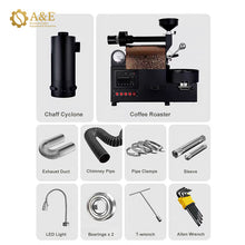 Load image into Gallery viewer, 800g Home/Sample Cast Iron Drum Coffee Roaster Gas/Electric
