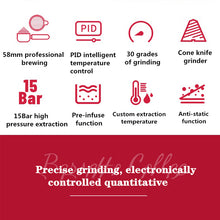 Load image into Gallery viewer, Italian Barsetto BAE01 Espresso Coffee Machine with Grinder
