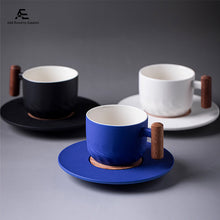 Lade das Bild in den Galerie-Viewer, Mufeng Ceramic Mug 130ml with Wood Holder
