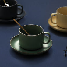 Load image into Gallery viewer, Nordic Style Ceramic Cup with Plate and Spoon

