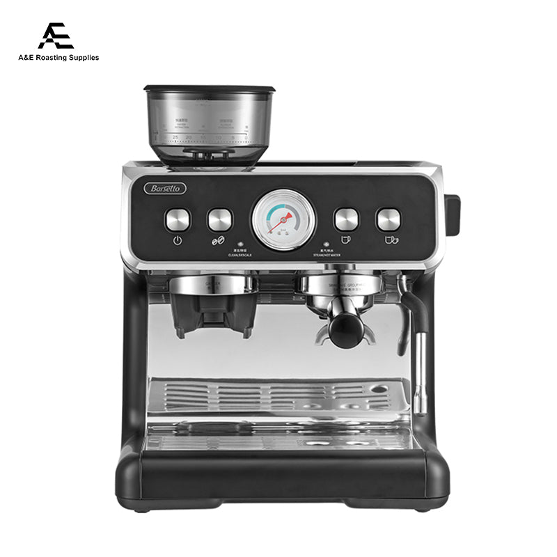 Italian Barsetto BAE02 Espresso Coffee Machine with Grinder