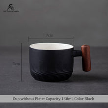 Lade das Bild in den Galerie-Viewer, Mufeng Ceramic Mug 130ml with Wood Holder
