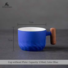 โหลดรูปภาพลงในเครื่องมือใช้ดูของ Gallery Mufeng Ceramic Mug 130ml with Wood Holder
